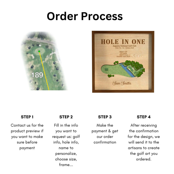 personalized hole in one display