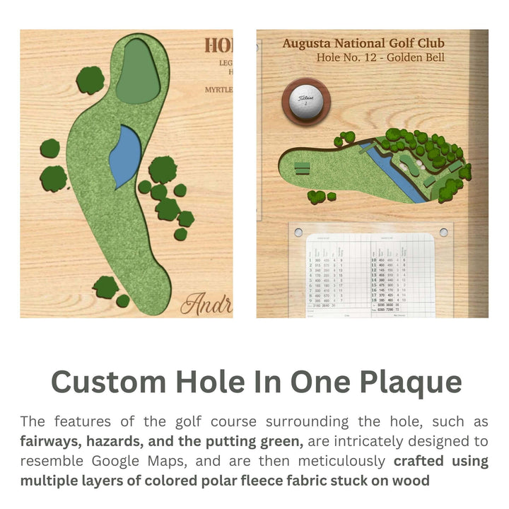 personalized hole in one display