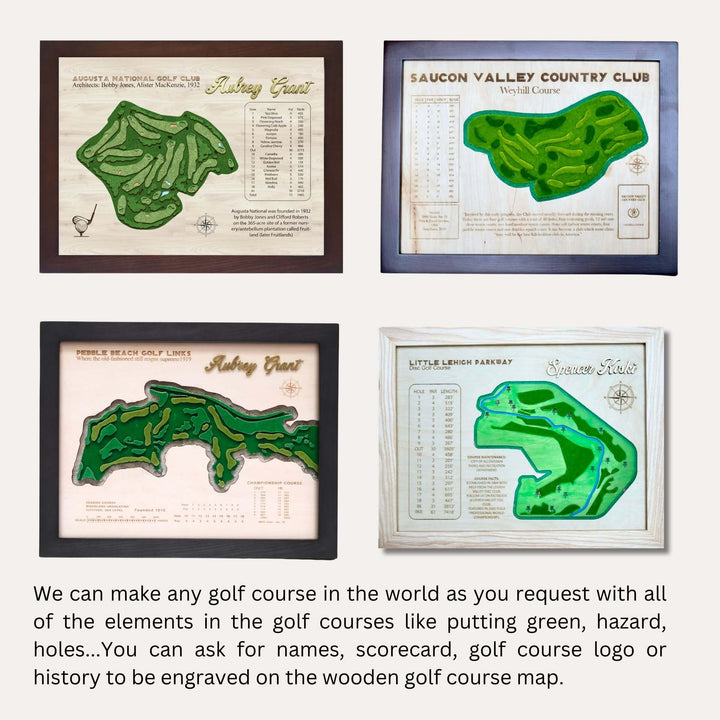 custom golf course map