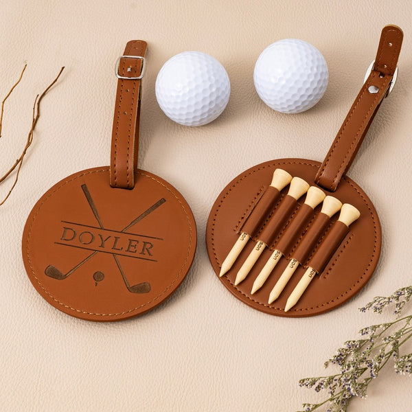 Personalized Golf Ball Bag, Golf Tees with Name